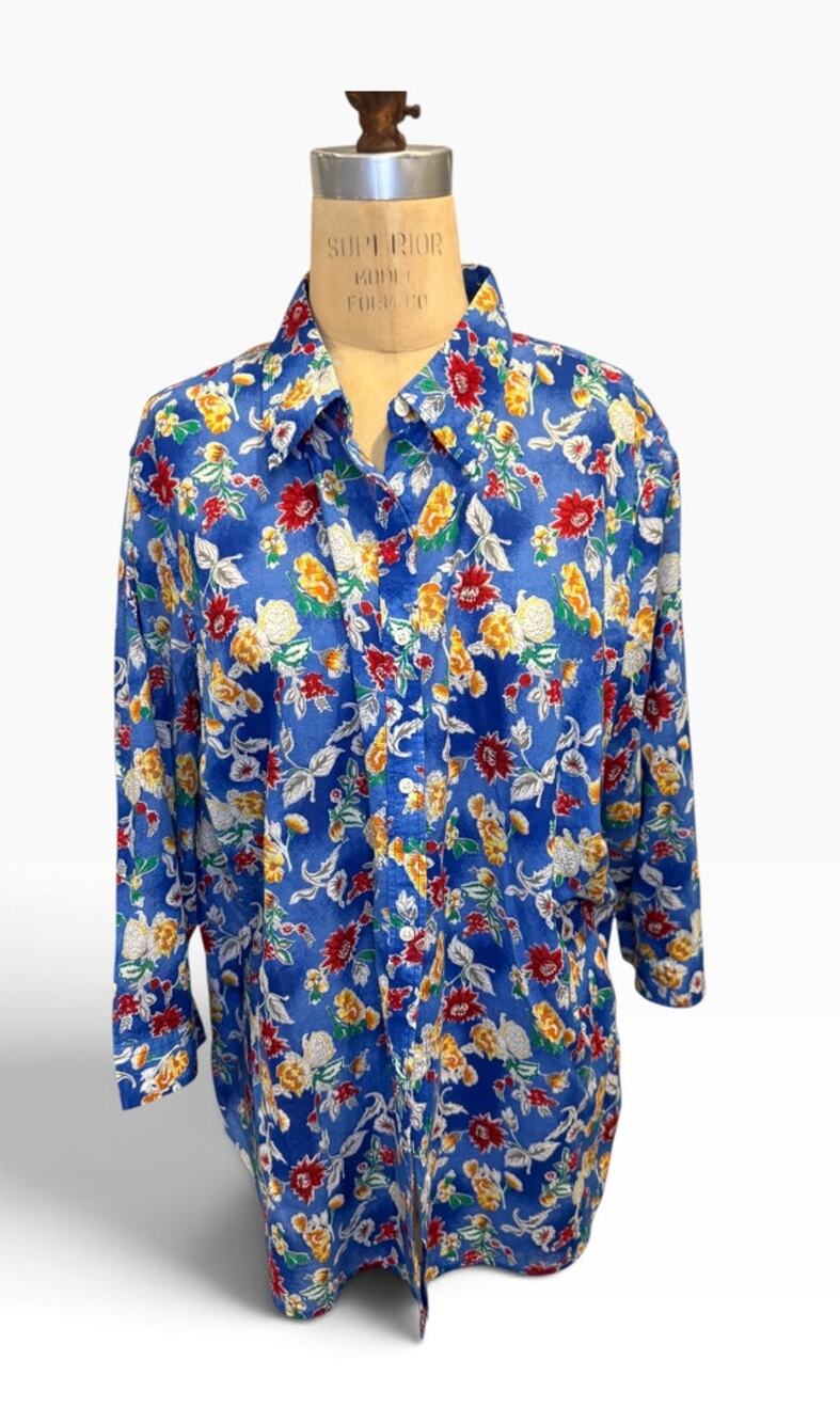 *Plus Size Ralph Lauren Floral Blouse
